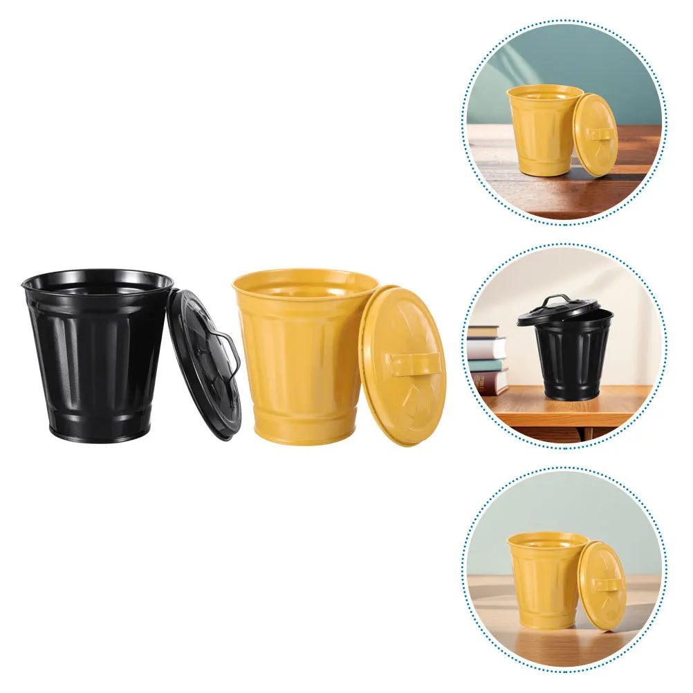2Pcs Cute Trash Can Desktop Garbage Bin Small Wastebasket with Lid for Bedroom Living Room Desk Makeup Multifunctional Odor
2Pcs Cute Trash Can Desktop Garbage Bin Small Wastebasket with Lid for Bedroom Living Room Desk Makeup Multifunctional Odor
