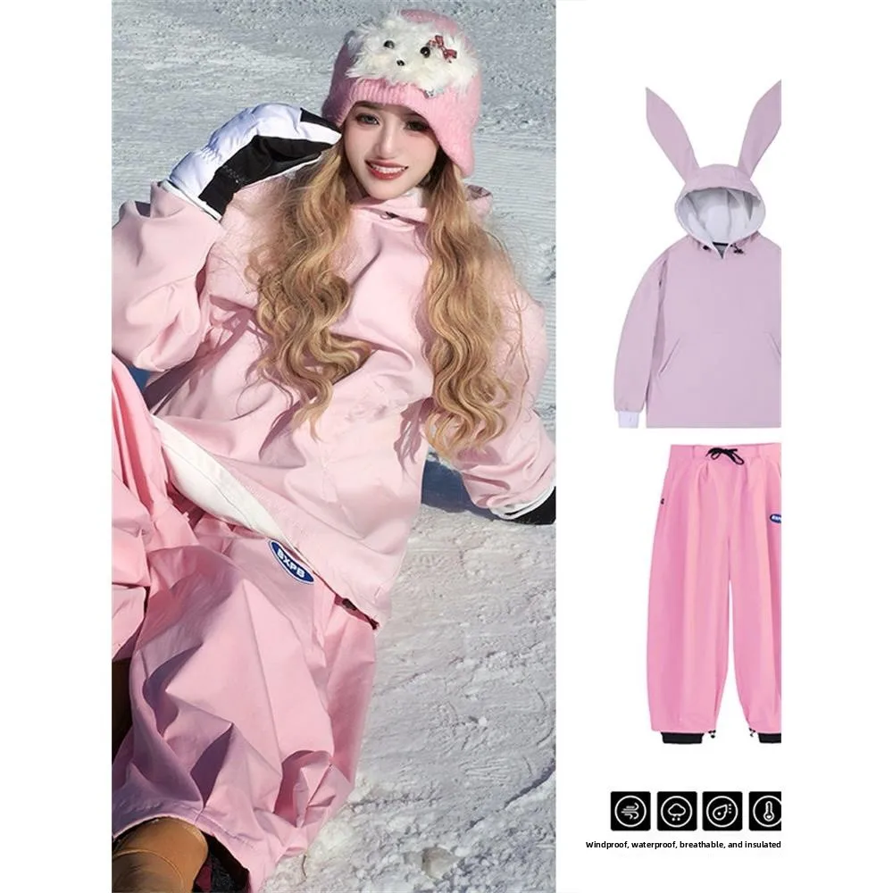 Thick Warm Winter Snowboard Waterproof Professional Men's Women's Skiing Clothes Hooded Top Windproof Casual Sports Set
Thick Warm Winter Snowboard Waterproof Professional Men's Women's Skiing Clothes Hooded Top Windproof Casual Sports Set