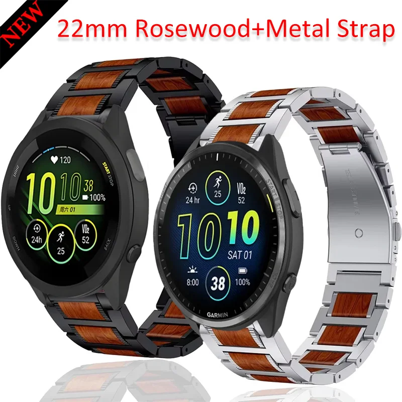 22mm Metal Strap for Garmin Forerunner 965 265/255 Music Rosewood Stainless Steel Replacement Bracelet Wristband Garmin Venu 3 2
22mm Metal Strap for Garmin Forerunner 965 265/255 Music Rosewood Stainless Steel Replacement Bracelet Wristband Garmin Venu 3 2