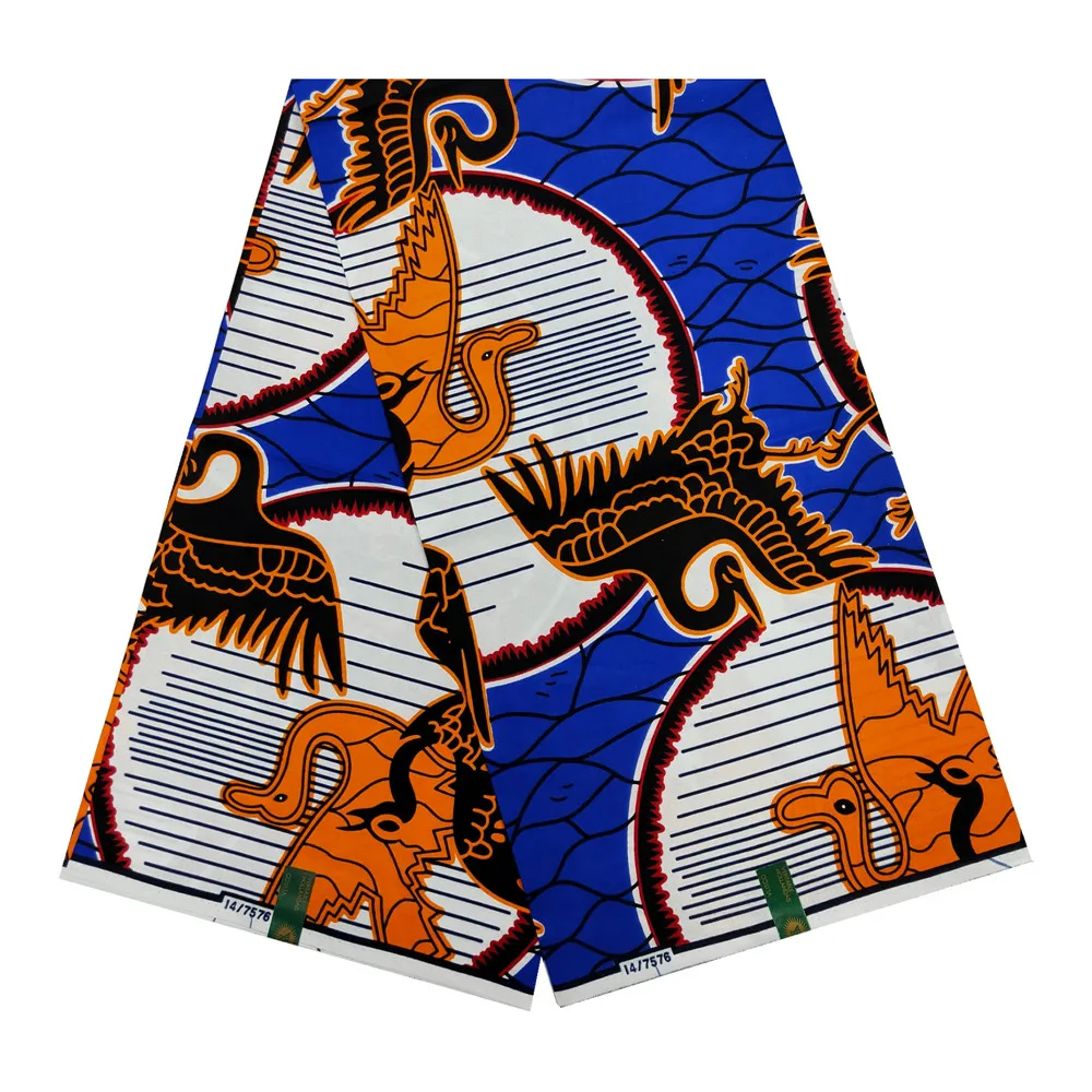African Wax Fabric 100% Cotton Veritable Wax Nigerian Ankara Block Prints Batik Fabric Dutch Pagne 6yards For Sewing VL-3575
African Wax Fabric 100% Cotton Veritable Wax Nigerian Ankara Block Prints Batik Fabric Dutch Pagne 6yards For Sewing VL-3575