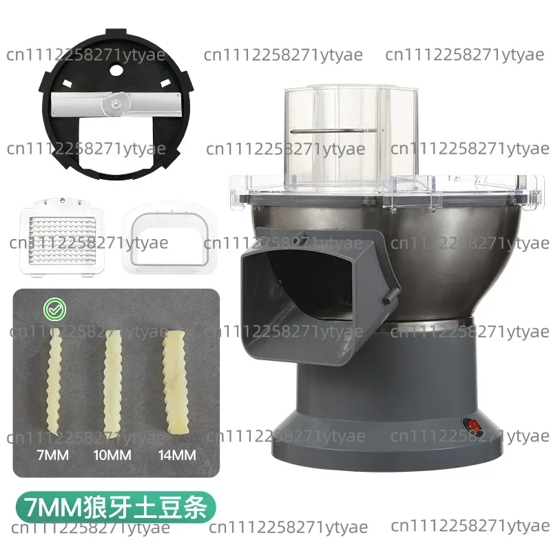 Commercial Electric Wavy Knife Wolf's Tooth Potato Cutter, Corrugated Langya Potato Stick Cutter, Radish Dicing
Commercial Electric Wavy Knife Wolf's Tooth Potato Cutter, Corrugated Langya Potato Stick Cutter, Radish Dicing