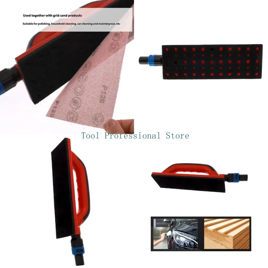 57QF Rubber Vacuum Hand Sanding Block 80X230MM For Dustless Surfaces Preparation
57QF Rubber Vacuum Hand Sanding Block 80X230MM For Dustless Surfaces Preparation