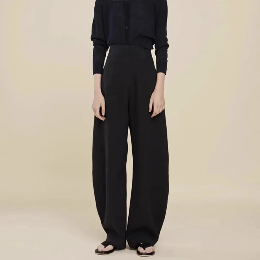 Women'S Loose Casual r0* Wide-Legged Pants 2024 Spring And Fall Linen Minimalist Arc High-Waisted Straight Pants Draped Pants
Women'S Loose Casual r0* Wide-Legged Pants 2024 Spring And Fall Linen Minimalist Arc High-Waisted Straight Pants Draped Pants