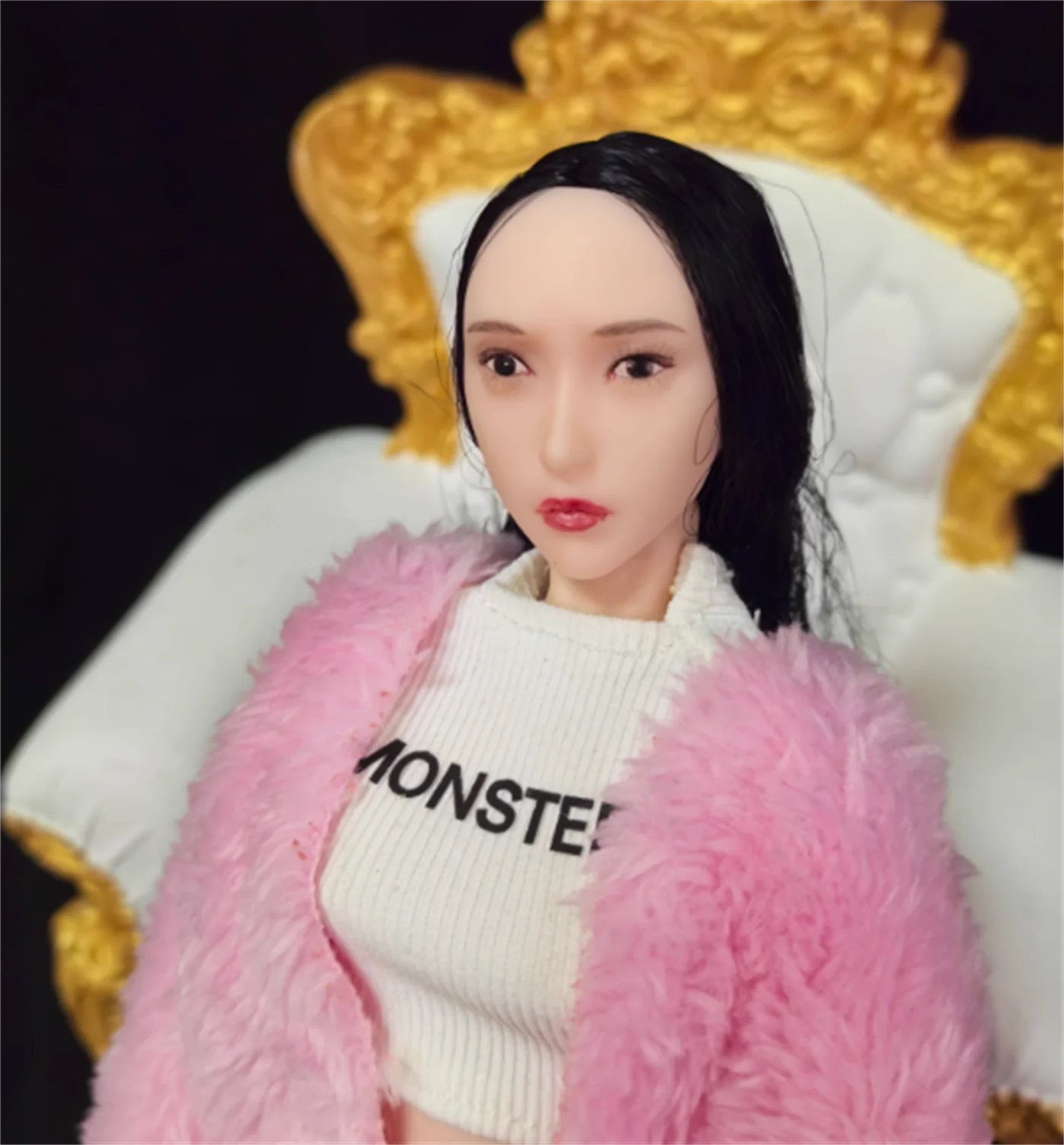 1/6 Head Sculpture Long Hair Expression Girl Doll For 12 inch figureTB Pink /Black Hair Model Female Figure Body
1/6 Head Sculpture Long Hair Expression Girl Doll For 12 inch figureTB Pink /Black Hair Model Female Figure Body