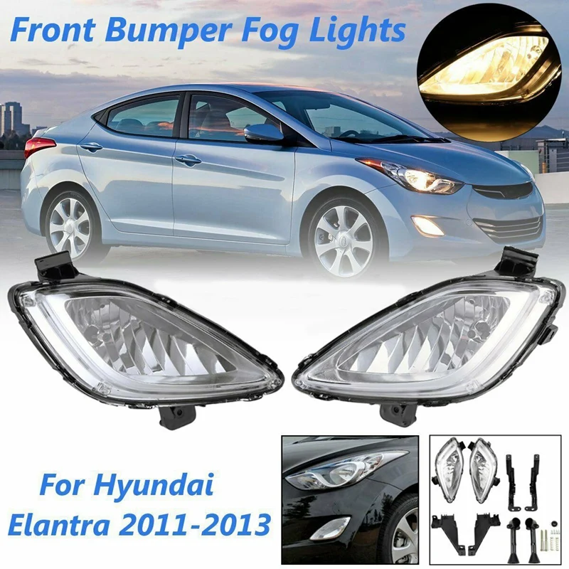 2 шт., прозрачные передние противотуманные фары для Hyundai Elantra 881 2011 2012
2 шт., прозрачные передние противотуманные фары для Hyundai Elantra 881 2011 2012