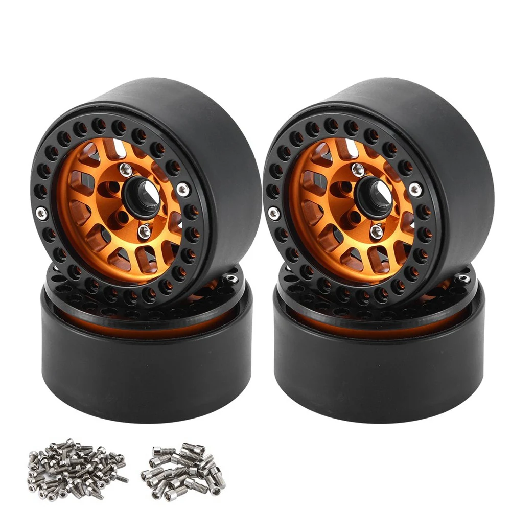 4PCS 1.9 Metal Beadlock Wheel Hub Rim for 1/10 RC Crawler Axial SCX10 90046 AXI03007 Traxxas TRX4 RedCat D90,Orange-ABHQ
4PCS 1.9 Metal Beadlock Wheel Hub Rim for 1/10 RC Crawler Axial SCX10 90046 AXI03007 Traxxas TRX4 RedCat D90,Orange-ABHQ