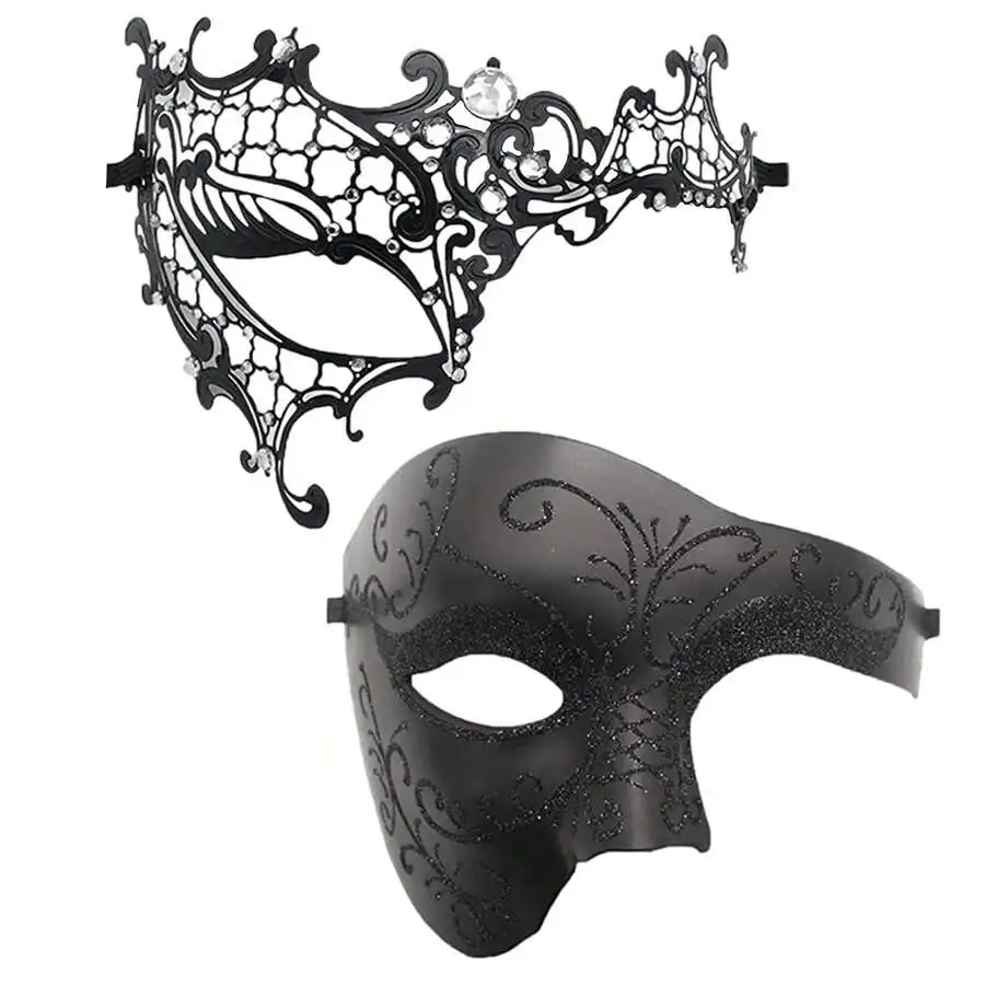 Couple Half Face Masquerade Mask Venetian Gothic Style For Halloween Carnival Wedding Party
Couple Half Face Masquerade Mask Venetian Gothic Style For Halloween Carnival Wedding Party