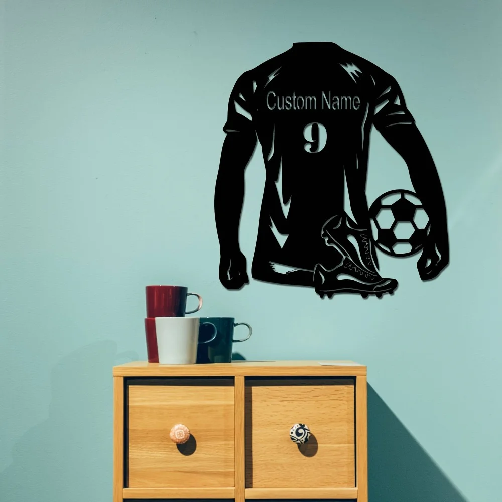 Unique Tailored Soccer Metal Wall Art with Customizable Name & Number Durable Outdoor Decor Ideal for Fans and Gift - Giving
Unique Tailored Soccer Metal Wall Art with Customizable Name & Number Durable Outdoor Decor Ideal for Fans and Gift - Giving