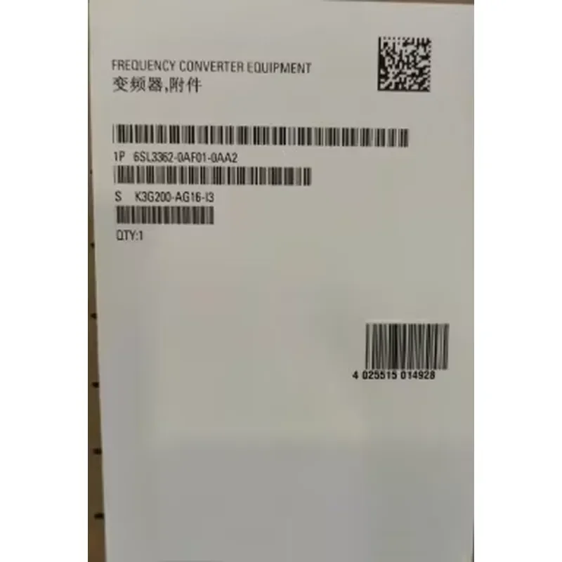 Brand New K3G200-AG16-I3 6SL3362-0AF01-0AA2 M3G084-DF K3G200-AH15-05 Fast Delivery
Brand New K3G200-AG16-I3 6SL3362-0AF01-0AA2 M3G084-DF K3G200-AH15-05 Fast Delivery