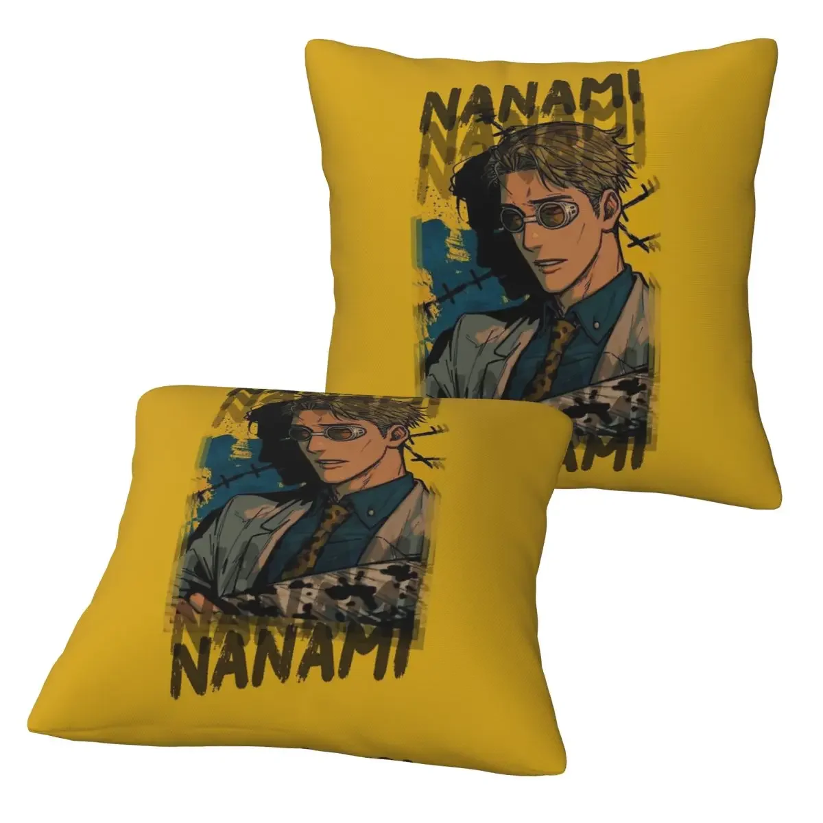 Nanami Kento Jujutsu Kaisen 2 pcs Square Pillowcase Pillow Cover Cushion Zip Decorative Comfort Throw Pillow for Home Sofa
Nanami Kento Jujutsu Kaisen 2 pcs Square Pillowcase Pillow Cover Cushion Zip Decorative Comfort Throw Pillow for Home Sofa