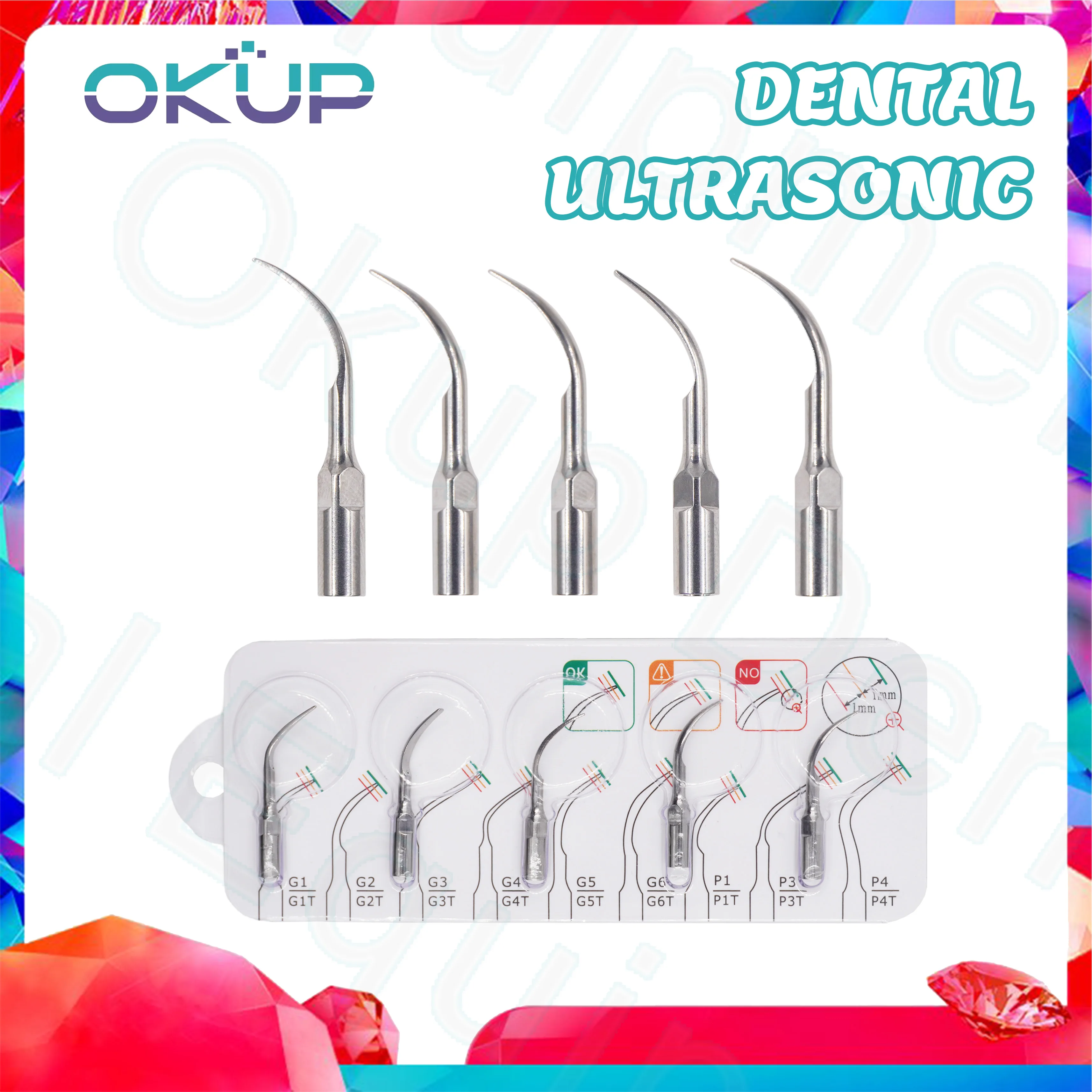 5Pcs Dental Ultrasonic Scaler Tip Scaling Periodontics Endodontics Teeth Whitening Tools Dentistry Accessories for Lab Dentist
5Pcs Dental Ultrasonic Scaler Tip Scaling Periodontics Endodontics Teeth Whitening Tools Dentistry Accessories for Lab Dentist
