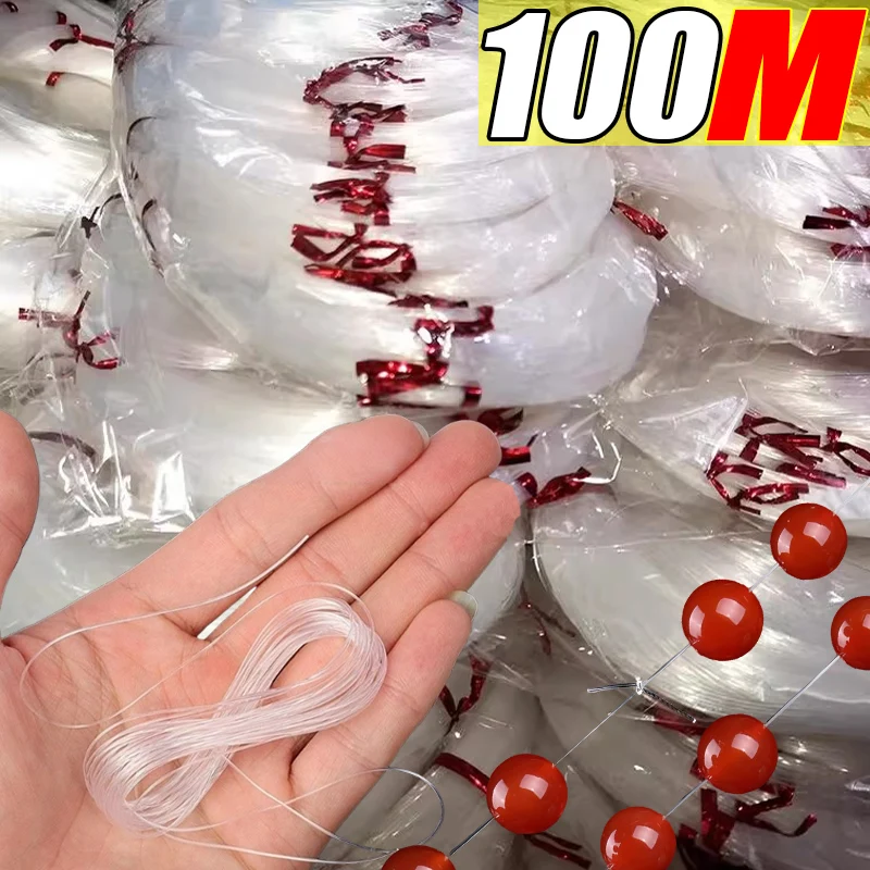 100m DIY Transparent Strong Crystal Elastic Beading Line Cord Thread String Making Bracelet Necklace Beaded Jewelry Accessories
100m DIY Transparent Strong Crystal Elastic Beading Line Cord Thread String Making Bracelet Necklace Beaded Jewelry Accessories
