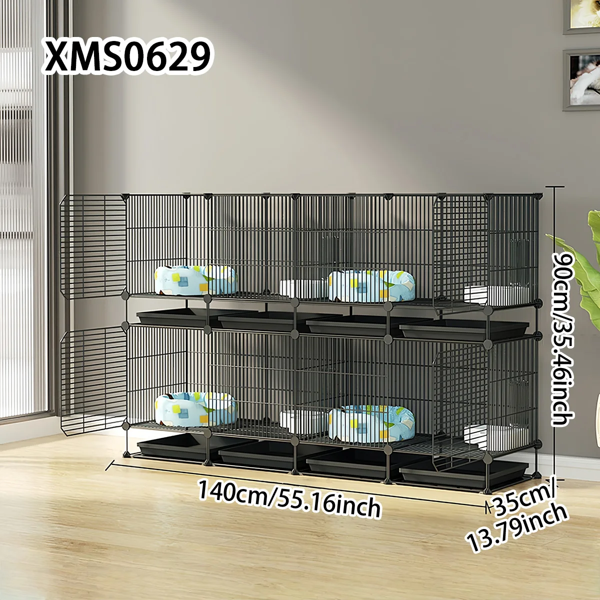 Cat Cage Pet Shop Multi-Layer Kitten Cage with Tray for Home Indoor Use Rabbit Villa Small Dog Cage Empty Cage
Cat Cage Pet Shop Multi-Layer Kitten Cage with Tray for Home Indoor Use Rabbit Villa Small Dog Cage Empty Cage