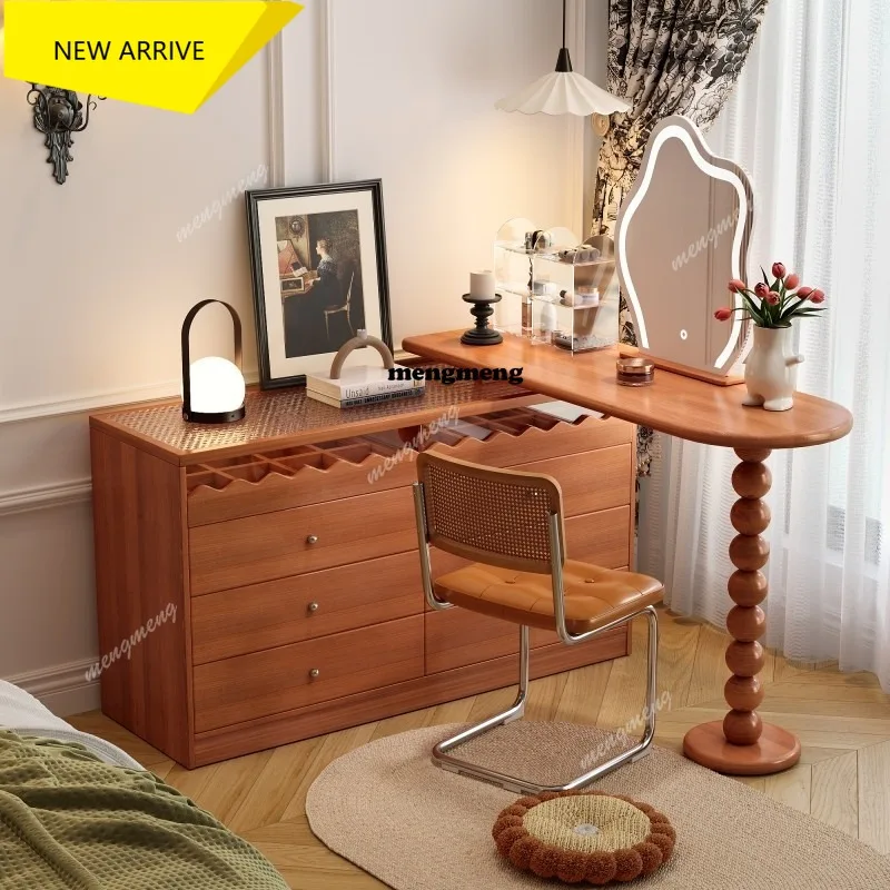 M138 medieval dresser small apartment solid wood storage cabinet retro retractable chest cabinet integrated corner makeup table
M138 medieval dresser small apartment solid wood storage cabinet retro retractable chest cabinet integrated corner makeup table