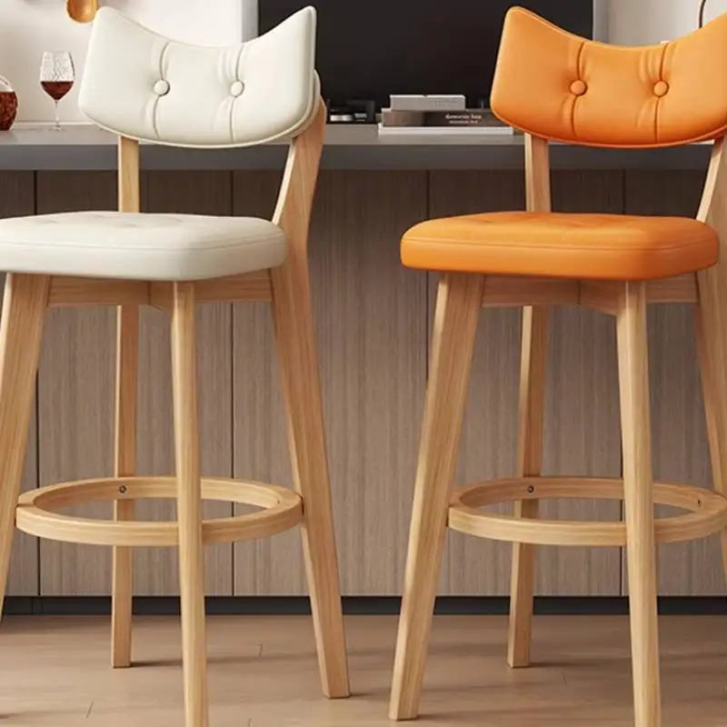 Modern Italian Style Bar Stools Orange Wooden Legs Sturdy Unique Bar Stools White Nordic Designer Taburete Cocina Home Furniture
Modern Italian Style Bar Stools Orange Wooden Legs Sturdy Unique Bar Stools White Nordic Designer Taburete Cocina Home Furniture