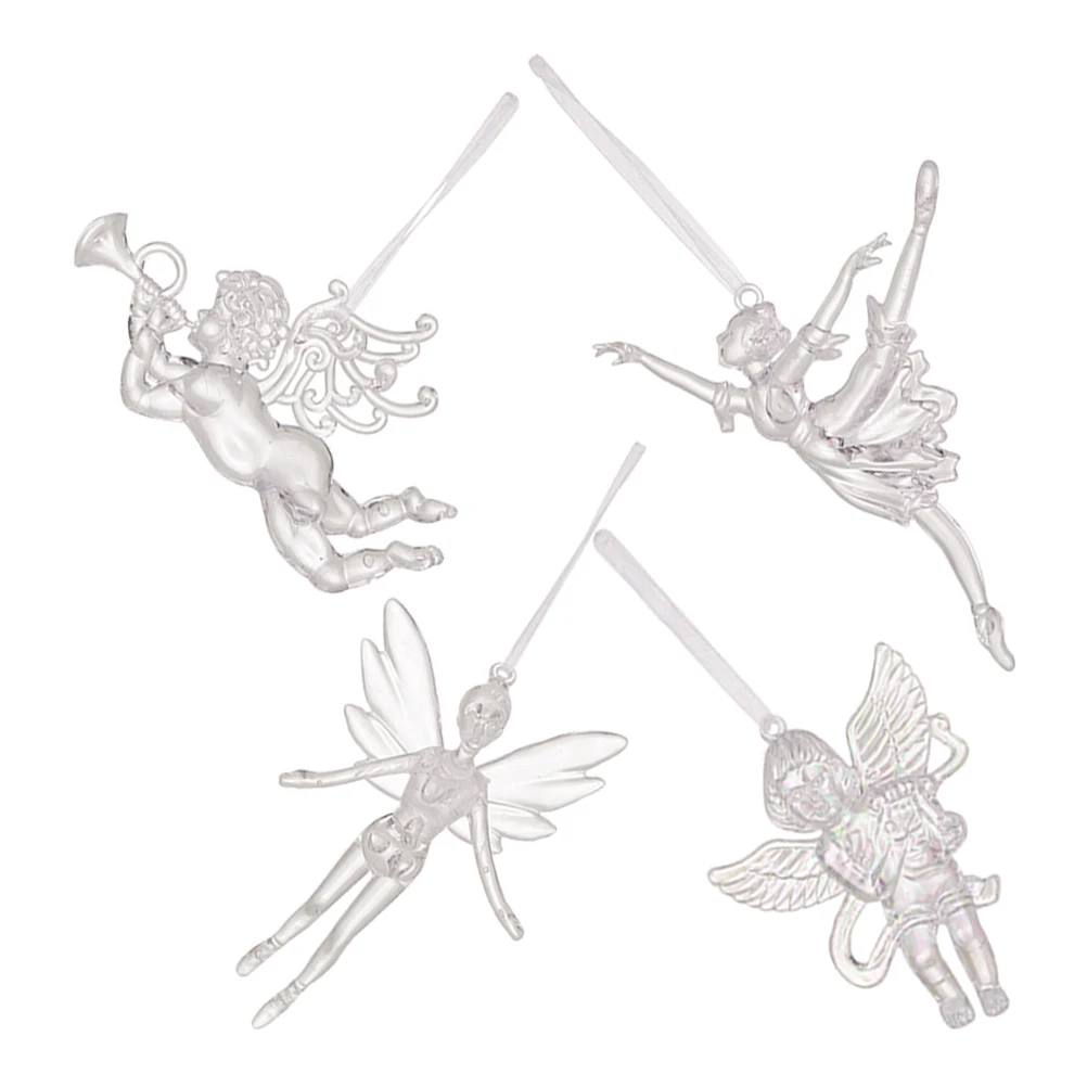 4 Pcs Acrylic Angel Ornaments Transparent Christmas Tree Decorations High Transparency Hanging Pendants
4 Pcs Acrylic Angel Ornaments Transparent Christmas Tree Decorations High Transparency Hanging Pendants