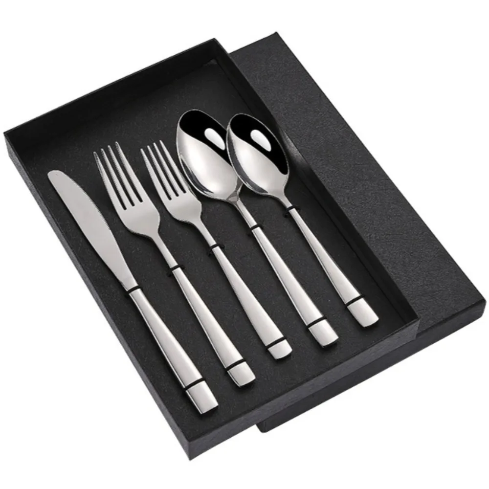 5PCS Premium Stainless Steel Flatware Set - Elegant Travel & Camping Cutlery with Gift Box, Wedding/Home Use
5PCS Premium Stainless Steel Flatware Set - Elegant Travel & Camping Cutlery with Gift Box, Wedding/Home Use