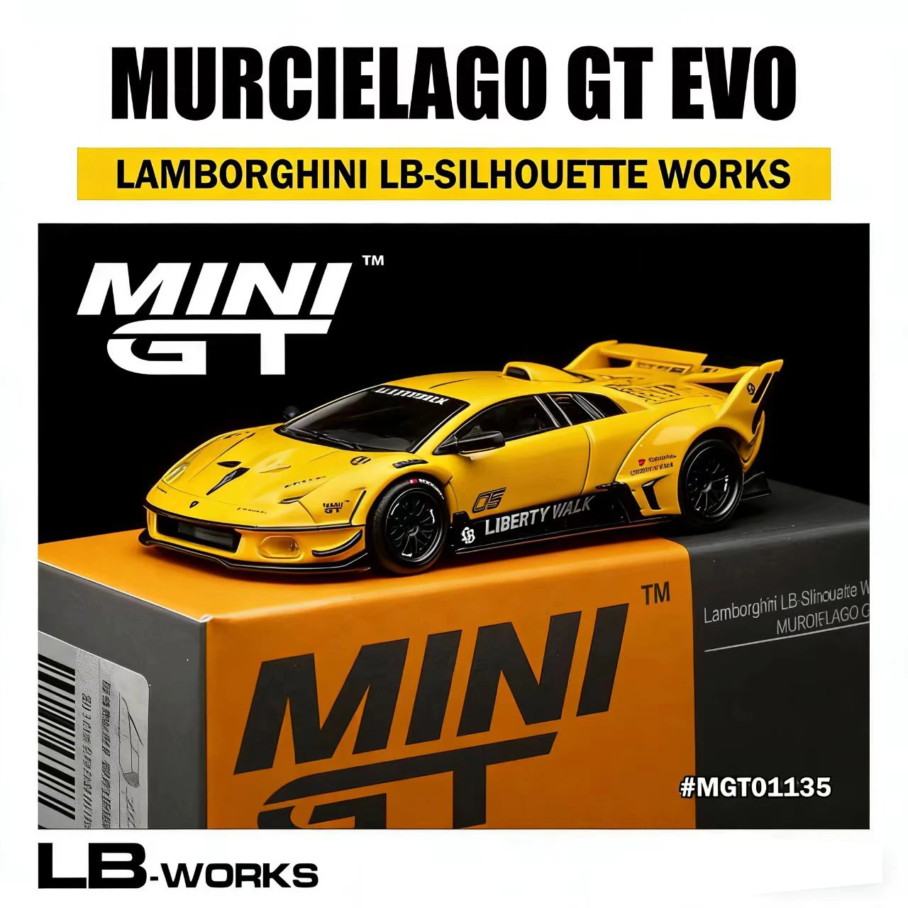 MINIGT 1/64 LB-Silhouette WORKS MURCIELAGO GT Evo MGT001135-CH Car Alloy Diecast Metal Model Toys for Boys
MINIGT 1/64 LB-Silhouette WORKS MURCIELAGO GT Evo MGT001135-CH Car Alloy Diecast Metal Model Toys for Boys