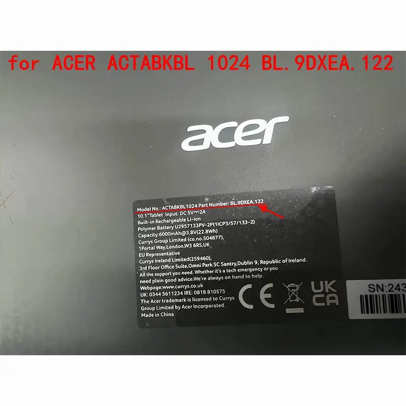 10.1 INCH Touch Screen for ACER ACTABKBL1024 BL.9DXEA.122 Tablet Capacitive Digitizer Sensor Phablet External Panel Replacement
10.1 INCH Touch Screen for ACER ACTABKBL1024 BL.9DXEA.122 Tablet Capacitive Digitizer Sensor Phablet External Panel Replacement