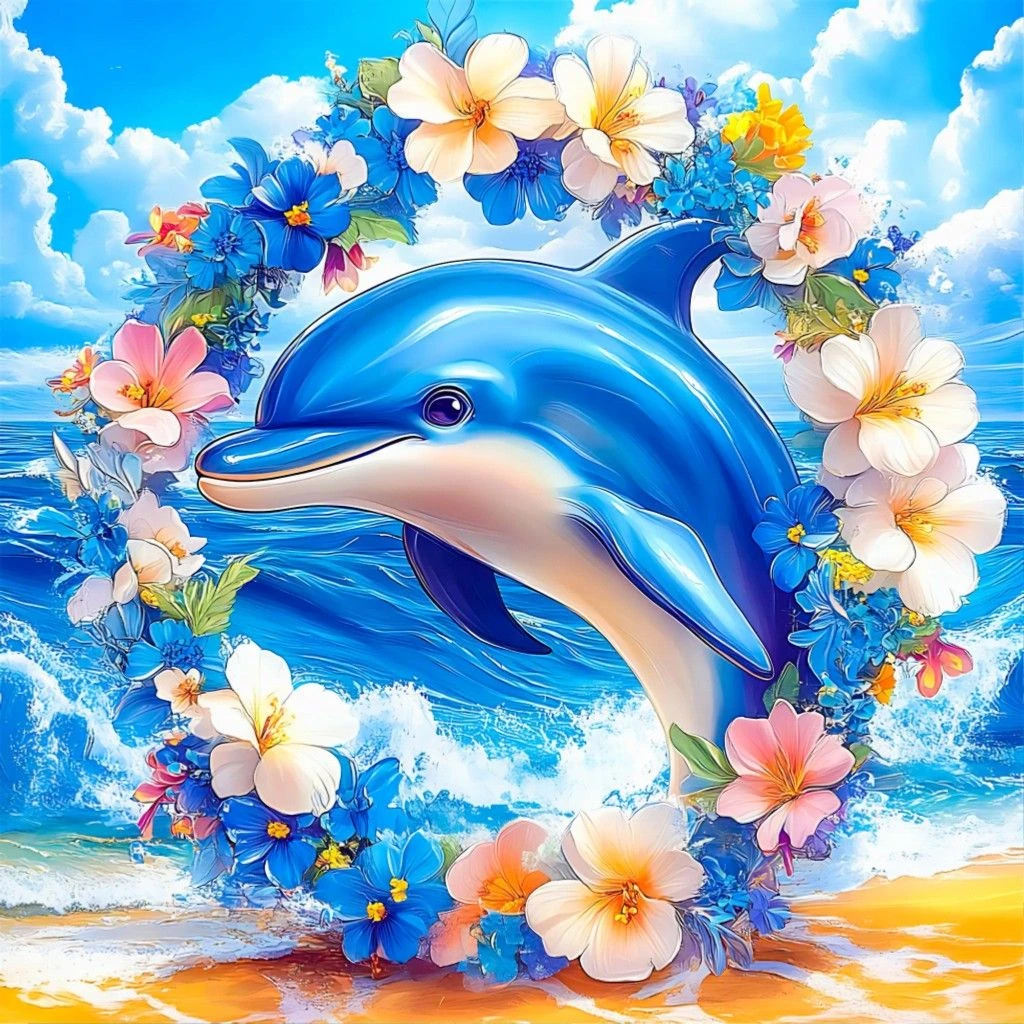 Dolphin and Garland Animal 500PCS/1024 PCS Jigsaw Puzzles Family Activity Games DIY Puzzle for Living Room Home Decor Gift
Dolphin and Garland Animal 500PCS/1024 PCS Jigsaw Puzzles Family Activity Games DIY Puzzle for Living Room Home Decor Gift