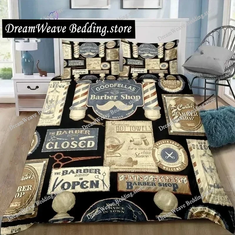 Vintage Barber Shop Skull Sign Bedding Set Single Twin Full Queen King Size Bed Set Adult Boys Bedroom 3D Print Bedding Gift
Vintage Barber Shop Skull Sign Bedding Set Single Twin Full Queen King Size Bed Set Adult Boys Bedroom 3D Print Bedding Gift