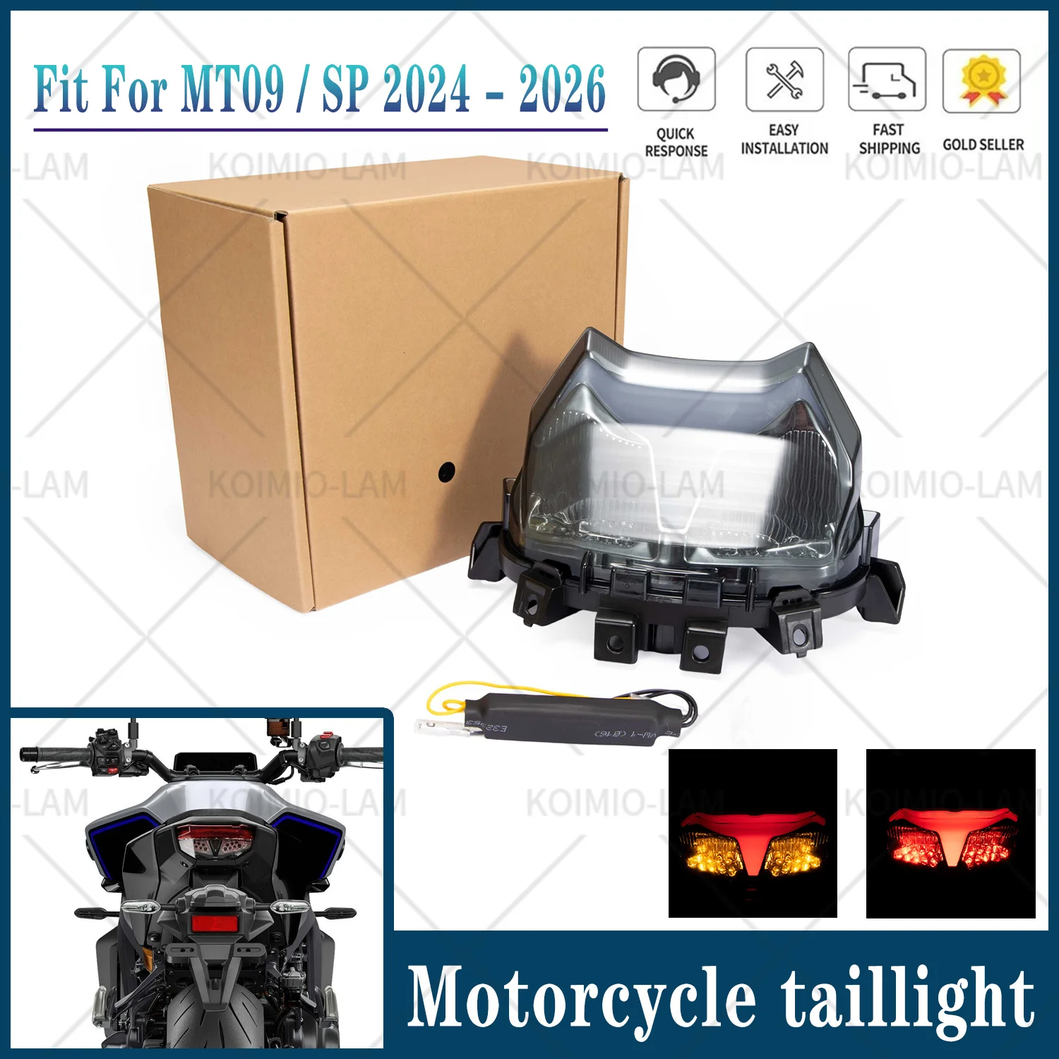 Fit For YAMAHA MT09 / SP 2024 - 2026 Motorcycle Tail Lights Taillight MT 09 MT-09 2025
Fit For YAMAHA MT09 / SP 2024 - 2026 Motorcycle Tail Lights Taillight MT 09 MT-09 2025