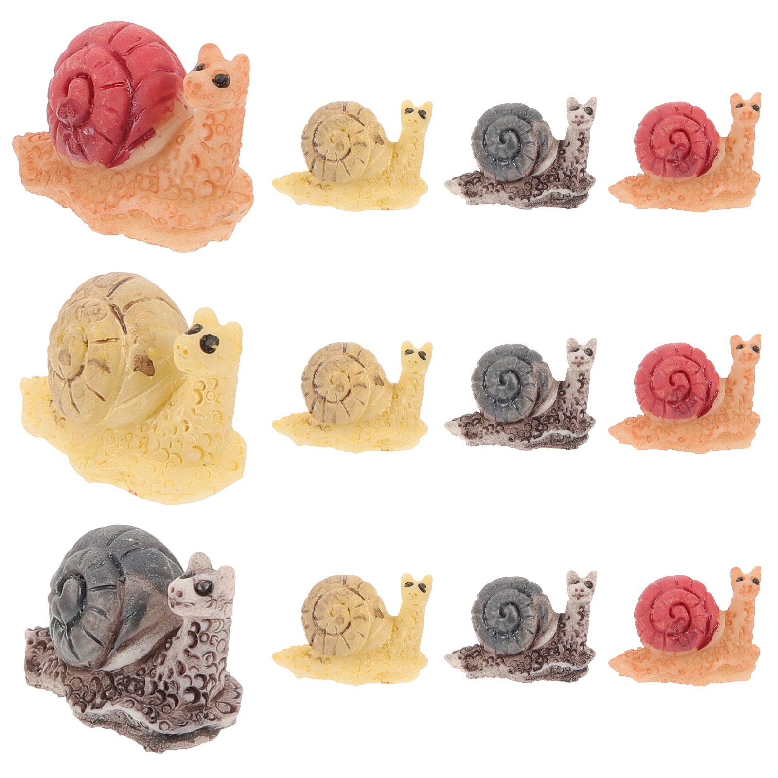 12 Pcs Snail Bionic Ornament Miniature Garden Snails Model Micro Figurines for Outdoor Decor Diy Landscape Ornaments Scene
12 Pcs Snail Bionic Ornament Miniature Garden Snails Model Micro Figurines for Outdoor Decor Diy Landscape Ornaments Scene