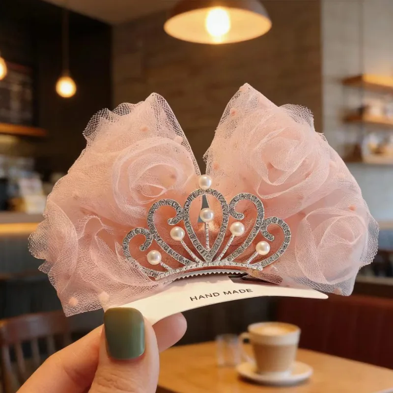 Korean Style Girl's Crown Hair Clip Princess Birthday Rose Top Clip Kids' Hair Accessories Polka Dot Bow Headband 헤어핀 заколки
Korean Style Girl's Crown Hair Clip Princess Birthday Rose Top Clip Kids' Hair Accessories Polka Dot Bow Headband 헤어핀 заколки