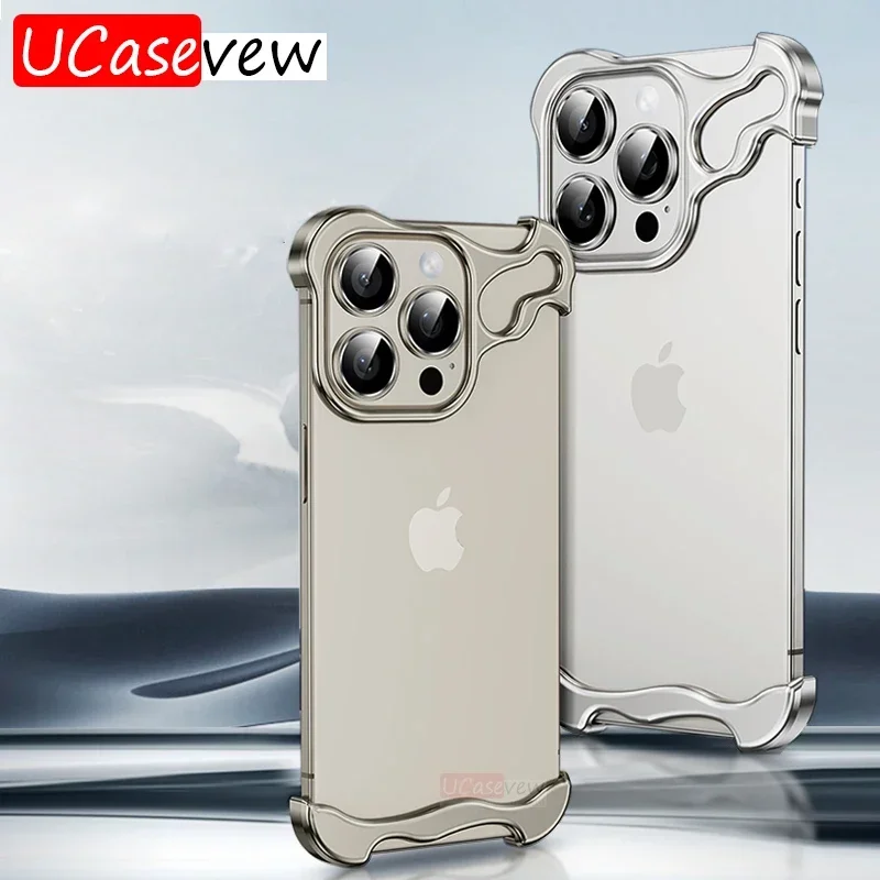 Чехлы для телефонов IPhone 15 14 13 12 Pro Max Нерегулярный бампер из алюминиевого сплава Голый металл Противоударный с защитной пленкой для объектива 
Чехлы для телефонов IPhone 15 14 13 12 Pro Max Нерегулярный бампер из алюминиевого сплава Голый металл Противоударный с защитной пленкой для объектива
