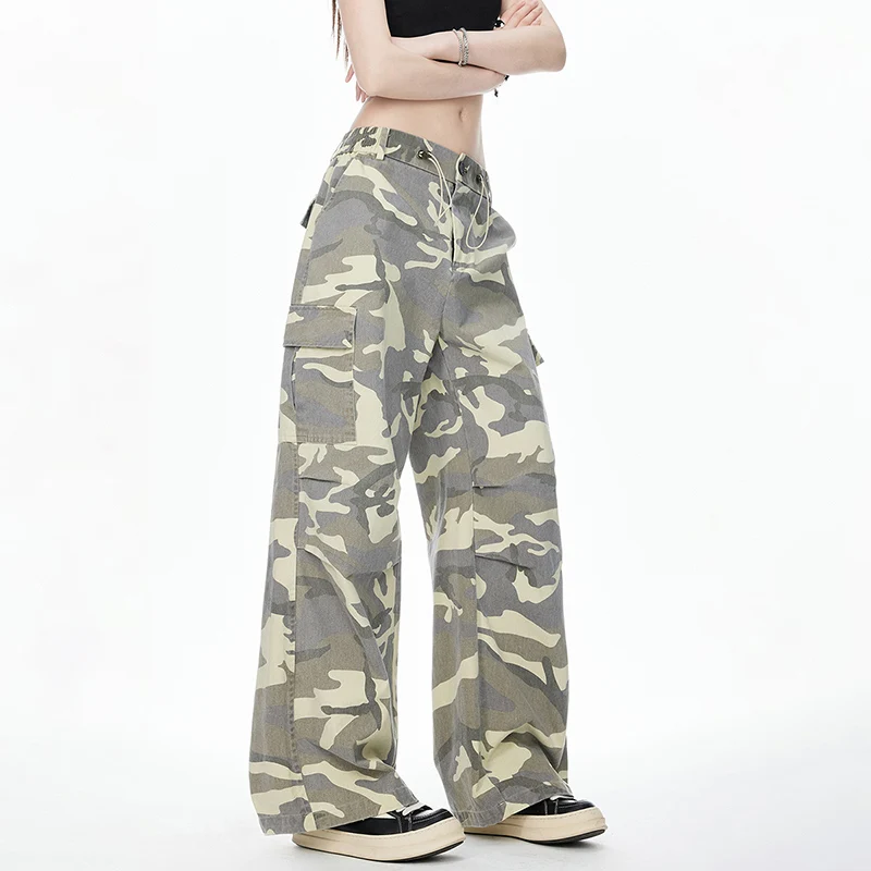 Ladies Outdoor Fashion Camouflage Trend Simple and Natural Wide Leg Pants for All Seasons Sports and Leisure Straight Leg Pants
Ladies Outdoor Fashion Camouflage Trend Simple and Natural Wide Leg Pants for All Seasons Sports and Leisure Straight Leg Pants