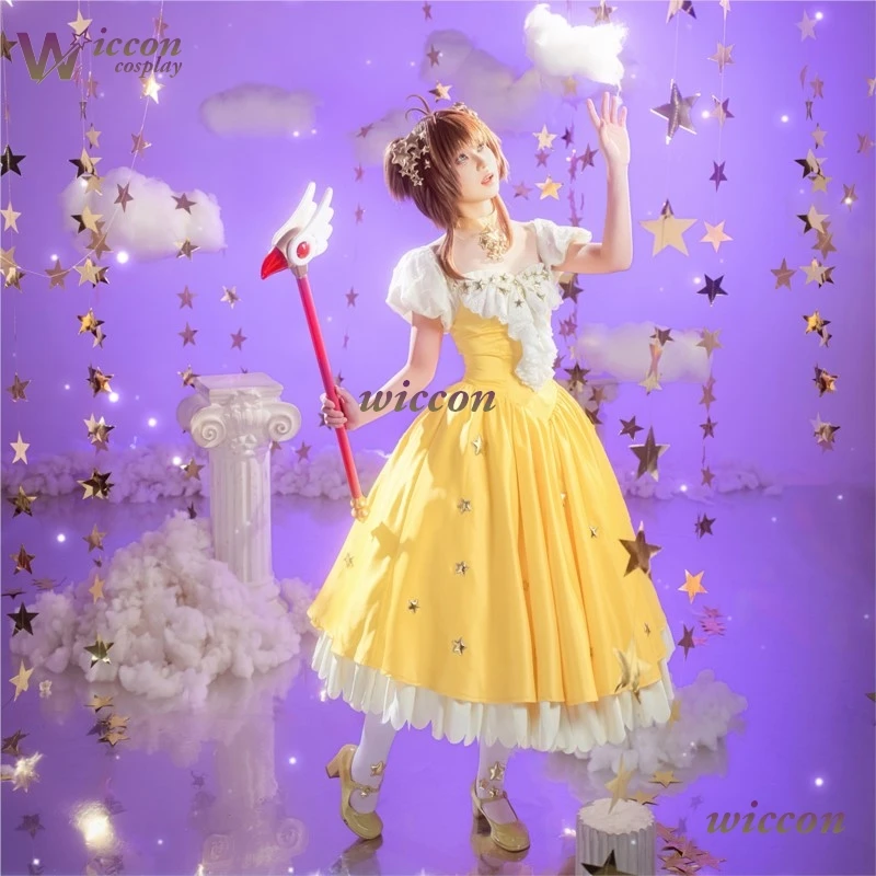 Wona Card Captor Sakura Sakura Kinomoto Starry Dress сценический карнавальный костюм полный комплект платье для женщин и девочек платье Лолиты на Хэллоуин
Wona Card Captor Sakura Sakura Kinomoto Starry Dress сценический карнавальный костюм полный комплект платье для женщин и девочек платье Лолиты на Хэллоуин