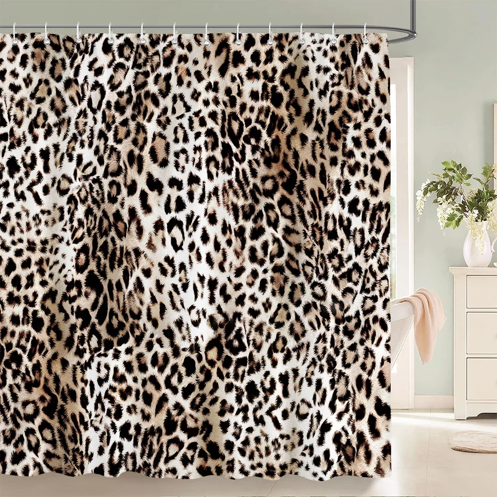 1 шт., занавеска для душа, модная водонепроницаемая занавеска для ванной комнаты с леопардовым принтом, стильная занавеска для перегородки с леопардовым принтом, занавески для ванной с крючками
1 шт., занавеска для душа, модная водонепроницаемая занавеска для ванной комнаты с леопардовым принтом, стильная занавеска для перегородки с леопардовым принтом, занавески для ванной с крючками