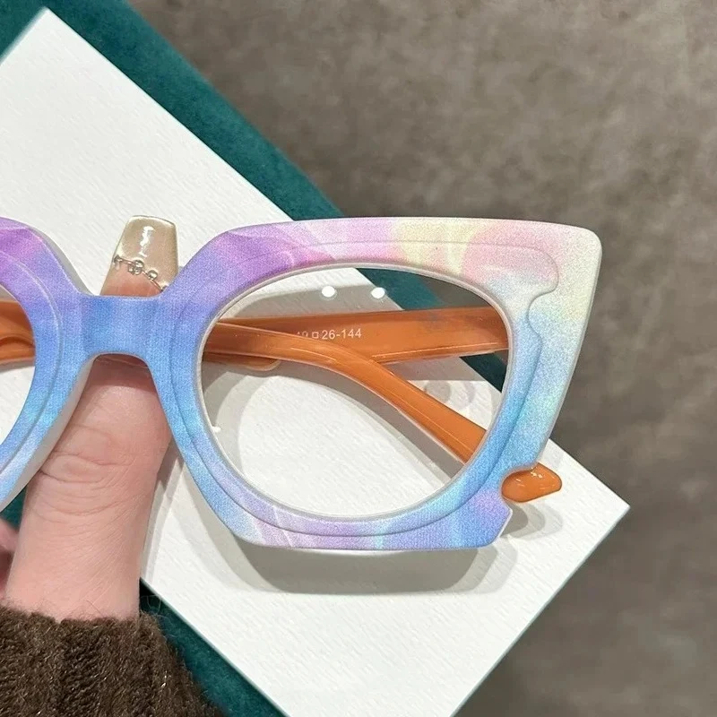 Women's New Colorful Frame Presbyopia Glasses Fashion Reading Glasses Large Frame Anti-blue Light Farsighted Glasses 0 To 4.0
Women's New Colorful Frame Presbyopia Glasses Fashion Reading Glasses Large Frame Anti-blue Light Farsighted Glasses 0 To 4.0