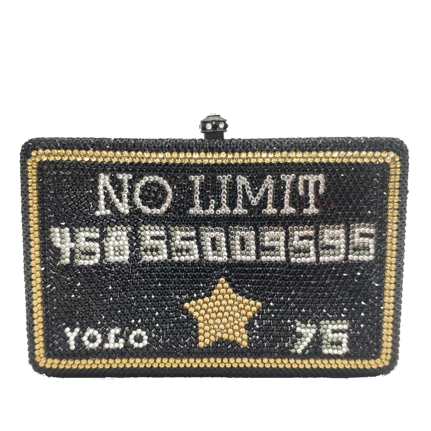 16x10CM Clutch Bag Evening Bag Metal Black Card Clutch Bag Credit Card Evening Bag Party Banquet Bag G8631
16x10CM Clutch Bag Evening Bag Metal Black Card Clutch Bag Credit Card Evening Bag Party Banquet Bag G8631
