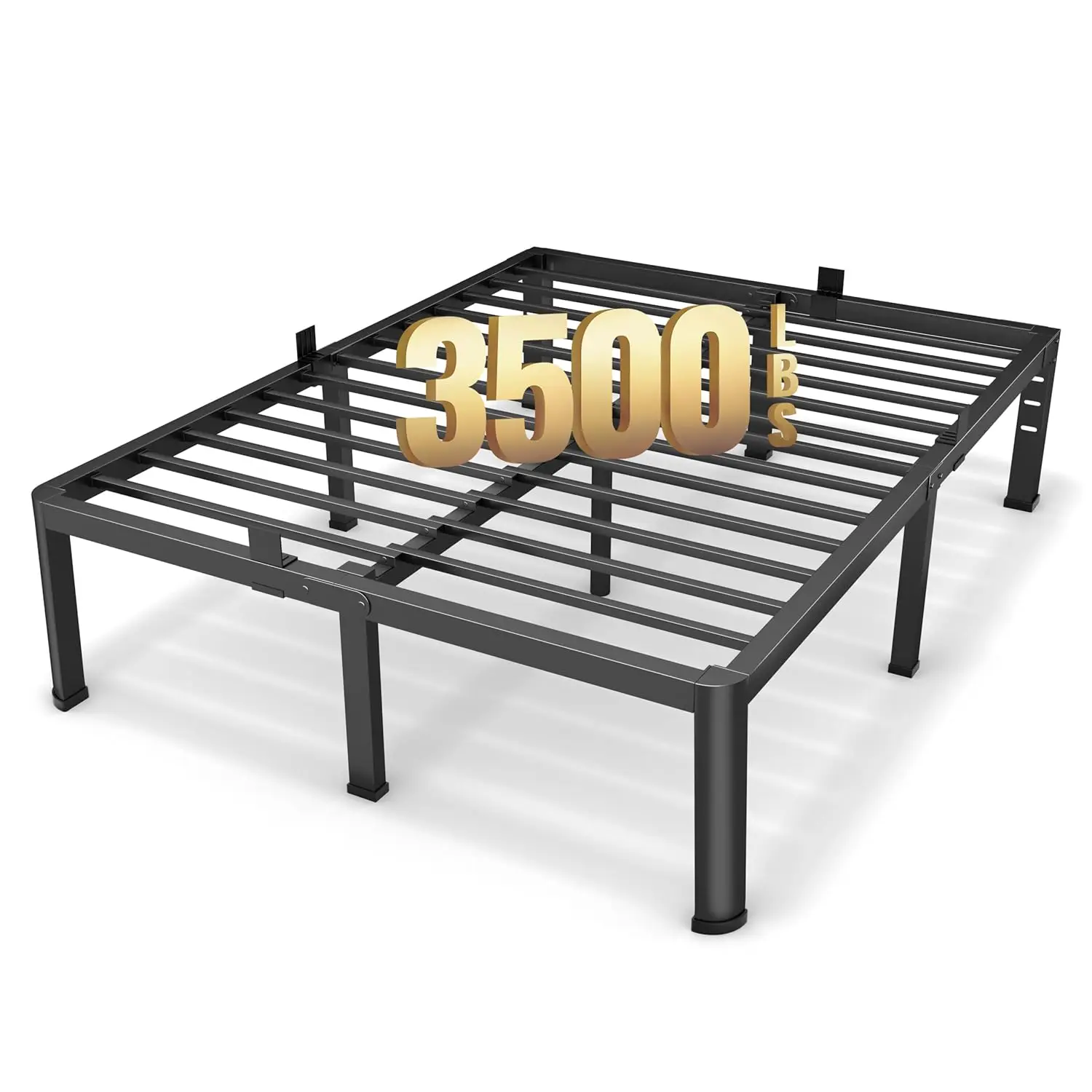 18 Inch Metal Platform Bed Frame with Round Corners, Storage Space Under High Bed Frame-Heavy Duty Steel, Customized
18 Inch Metal Platform Bed Frame with Round Corners, Storage Space Under High Bed Frame-Heavy Duty Steel, Customized