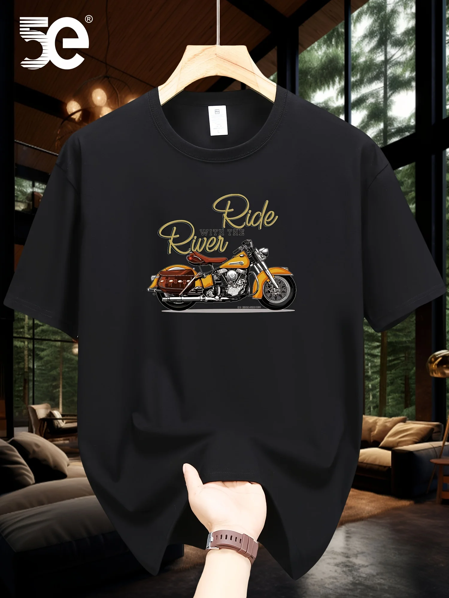 2025 Men's Casual Cotton T-shirt Cotton Round Tie Heavy Summer Short Sleeve Micro Bicycle Print Short Sleeve
2025 Men's Casual Cotton T-shirt Cotton Round Tie Heavy Summer Short Sleeve Micro Bicycle Print Short Sleeve