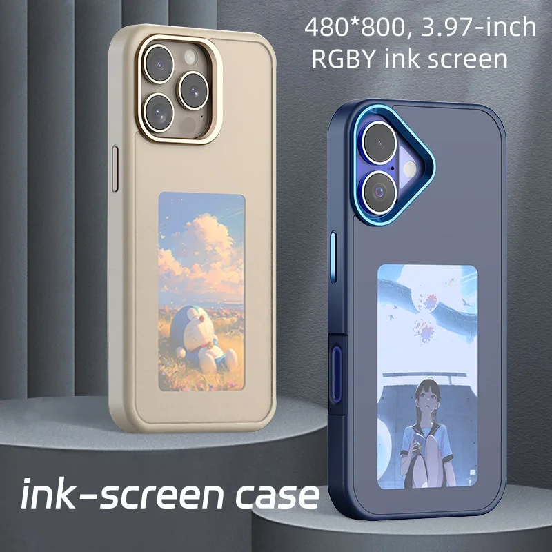 NFC Smart Ink Screen Case For iPhone 16 Pro Max 15 14 13 Cover Fashion Cutting Edge RGBY E-Ink Screen Eco-friendly New Updated
NFC Smart Ink Screen Case For iPhone 16 Pro Max 15 14 13 Cover Fashion Cutting Edge RGBY E-Ink Screen Eco-friendly New Updated