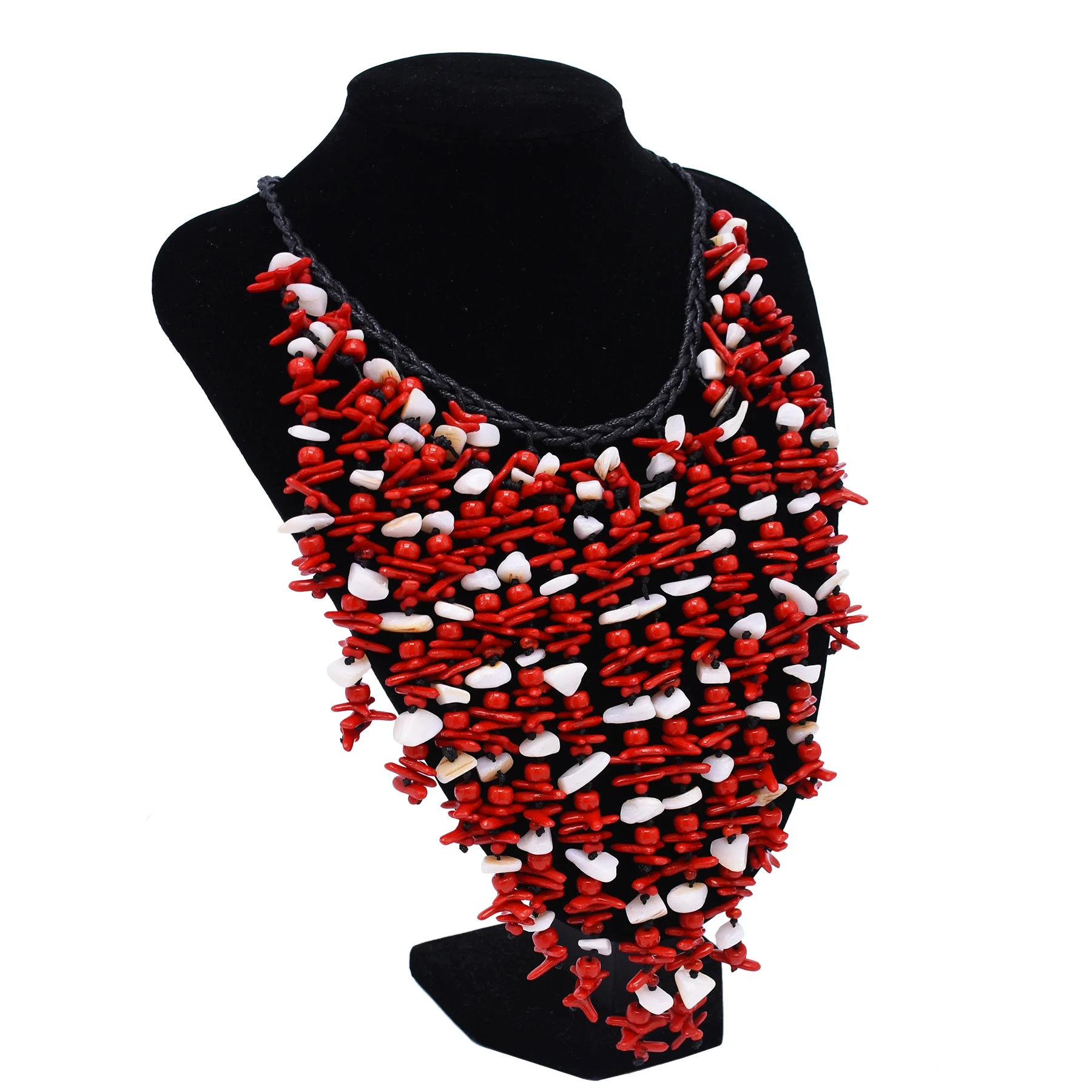 Multi Layer Red White Mixed Color Acrylic Simulated Gravel Necklace Trendy Long Beads Tassel V-Shaped Women's Necklaces Jewelry
Multi Layer Red White Mixed Color Acrylic Simulated Gravel Necklace Trendy Long Beads Tassel V-Shaped Women's Necklaces Jewelry