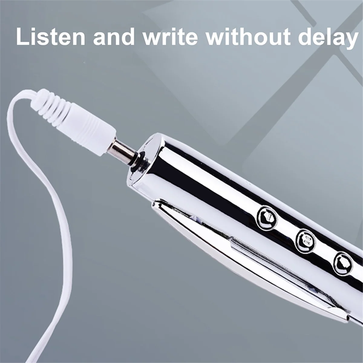 B49CPen MP3 Player USB Portable Music Player Multifunctional Student Walkman Writable Pen Player Silver
B49CPen MP3 Player USB Portable Music Player Multifunctional Student Walkman Writable Pen Player Silver
