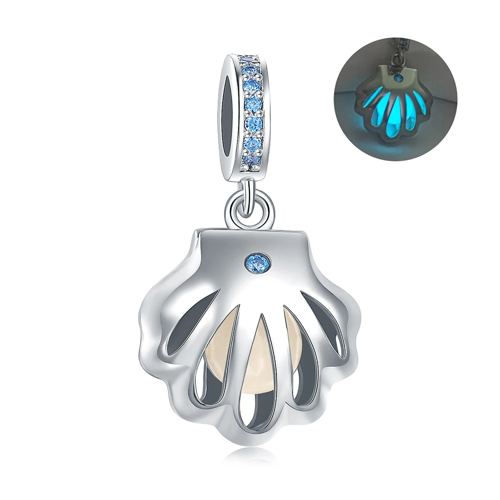 925 Sterling Silver Glow-in-the-dark Shell Beads Luminous Charm Fit European Bracelet/Necklace Jewelry For Women Friends Gifts
925 Sterling Silver Glow-in-the-dark Shell Beads Luminous Charm Fit European Bracelet/Necklace Jewelry For Women Friends Gifts