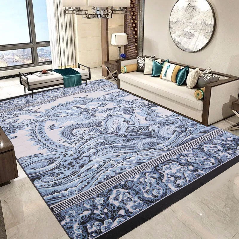 CX dragon pattern carpet living room retro style zen Chinese tea table mahogany study sofa, floor mat
CX dragon pattern carpet living room retro style zen Chinese tea table mahogany study sofa, floor mat