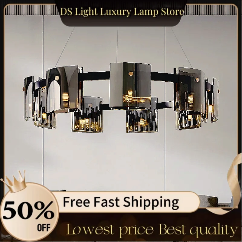 Postmodern LED Amber Smoky Glass Chandeliers Lighting Luxury Ceiling Hanging Pendant Lamps Dining Living Bedroom Light Fixtures
Postmodern LED Amber Smoky Glass Chandeliers Lighting Luxury Ceiling Hanging Pendant Lamps Dining Living Bedroom Light Fixtures