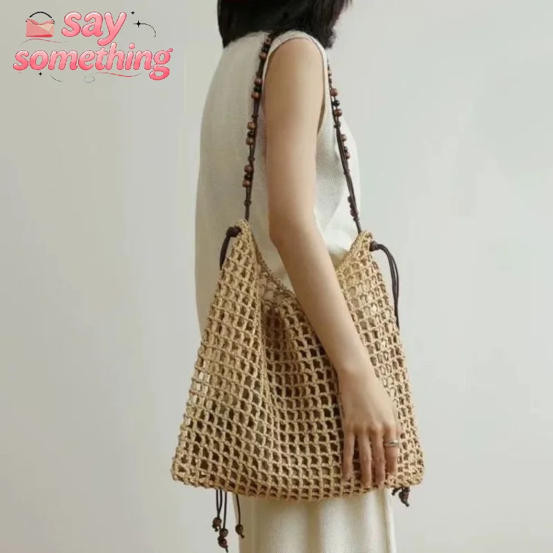 Large Capaci Beach Bag Handwoven Summer Women's oulder Bag Lazy Relaxing Feeling St Tote Bag Korean Casual Handbag
Large Capaci Beach Bag Handwoven Summer Women's oulder Bag Lazy Relaxing Feeling St Tote Bag Korean Casual Handbag