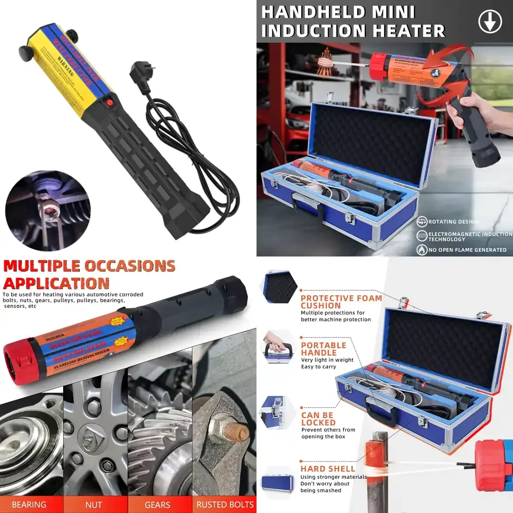 New 1.1KW Handheld Car Tool Small Induction Quick Release Machine with Flameless Heating Bolt Remover Rusty Screw and Nut
New 1.1KW Handheld Car Tool Small Induction Quick Release Machine with Flameless Heating Bolt Remover Rusty Screw and Nut