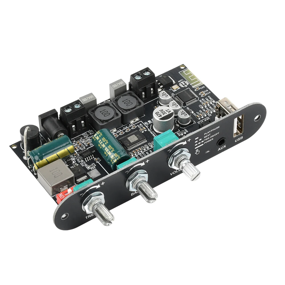 DC9-24V 100W Bluetooth 5.3 TPA3116D2 Mono BT Audio Power Amplifier Module AMP Amplificador Home Theater with TWS Mode
DC9-24V 100W Bluetooth 5.3 TPA3116D2 Mono BT Audio Power Amplifier Module AMP Amplificador Home Theater with TWS Mode