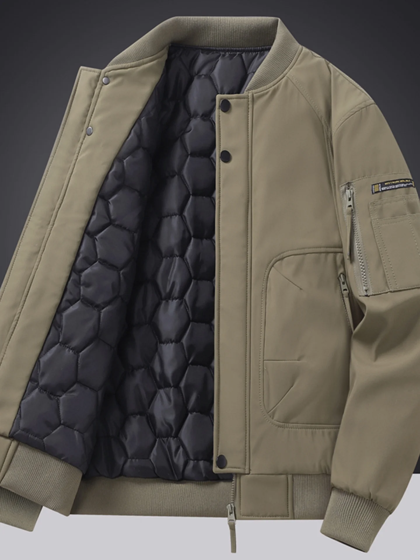 Men's Thiened Cotton Jaet Winter Outdoor Warm Fce Lined Baseball Coat Large Size Zipper Closure Long Sve Cleanfit
Men's Thiened Cotton Jaet Winter Outdoor Warm Fce Lined Baseball Coat Large Size Zipper Closure Long Sve Cleanfit