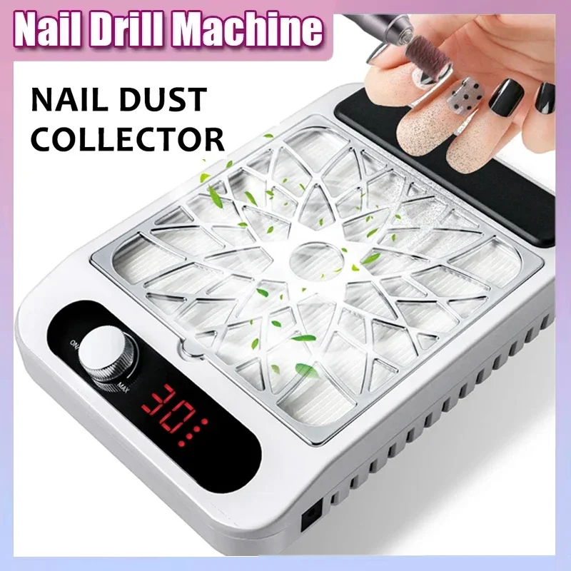 Professional Nail Dust Vacuum Collector with Reusable Filter - Powerful Adjustable Speed Nail Dust Extractor Manicure Equipment
Professional Nail Dust Vacuum Collector with Reusable Filter - Powerful Adjustable Speed Nail Dust Extractor Manicure Equipment