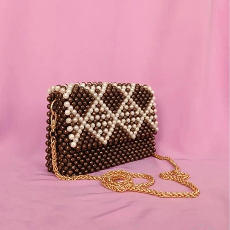 Women's Customizable Bead Bags Versatile Flip Cover Shoulder Small Square Bag New Diamond Grid Design Crossbody Phone Card Bag
Women's Customizable Bead Bags Versatile Flip Cover Shoulder Small Square Bag New Diamond Grid Design Crossbody Phone Card Bag