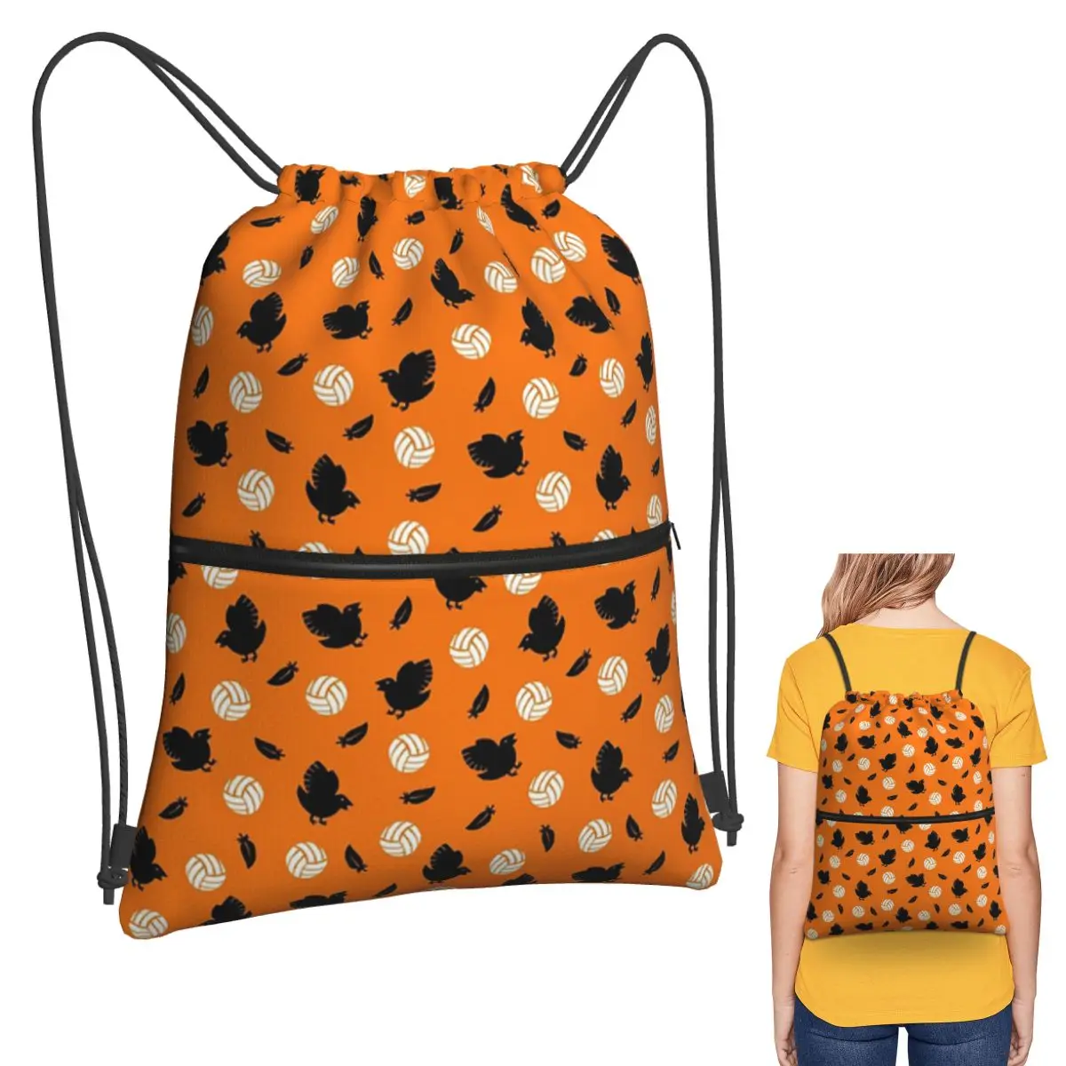 Haikyuu Karasuno Volley Crows Backpacks Multi-function Drawstring Bags Sports Bag Book Bags for Travel School
Haikyuu Karasuno Volley Crows Backpacks Multi-function Drawstring Bags Sports Bag Book Bags for Travel School