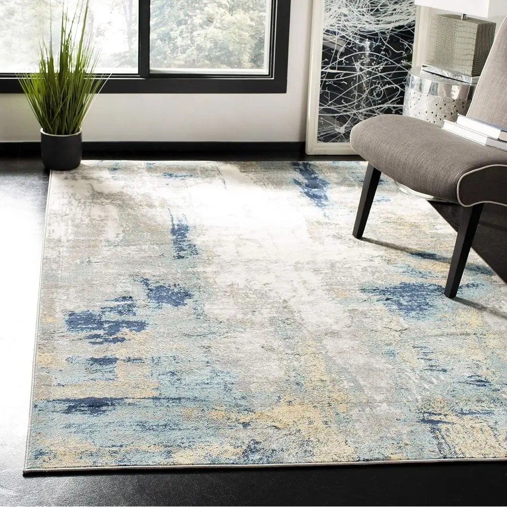 Collection Area Rug - 6' x 9', Grey & Gold, Abstract Design, Non-Shedding & Easy Care, Ideal for High Traffic Areas in Living Ro
Collection Area Rug - 6' x 9', Grey & Gold, Abstract Design, Non-Shedding & Easy Care, Ideal for High Traffic Areas in Living Ro